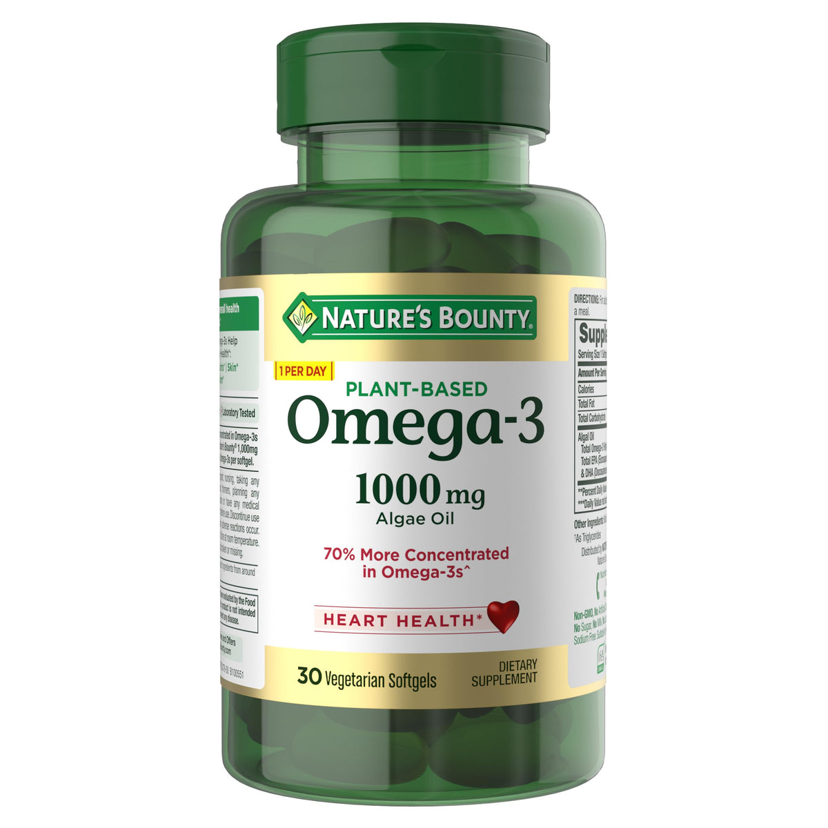 Plant-Based Omega 3 Fatty Acid Supplement 30 Ct M141402