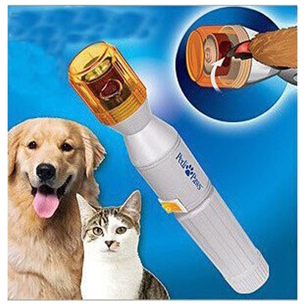 Battery Powered Electric Pet Nail Clippers Trimmer Grooming Kit Y378