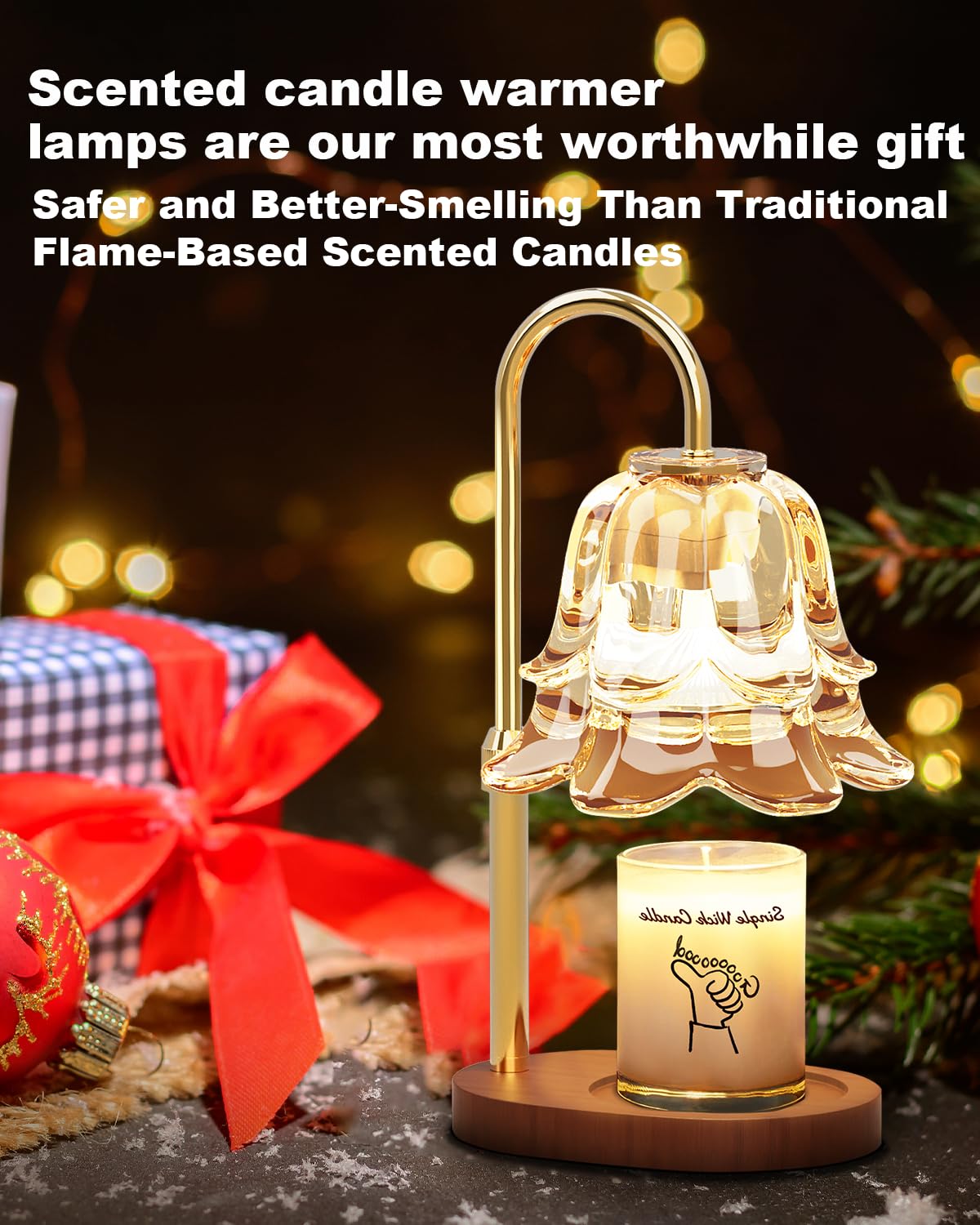 Dimmable Height Adjustable Candle Warmer Lamp with Timer T348