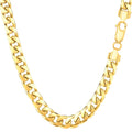 14k Yellow Gold Cuban Link Chain Necklace 5.8mm S61059