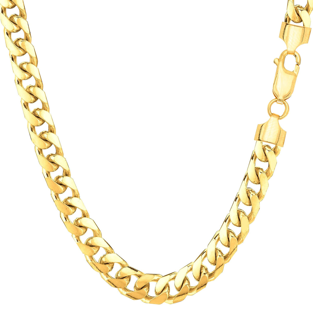 14k Yellow Gold Cuban Link Chain Necklace 5.8mm S61059