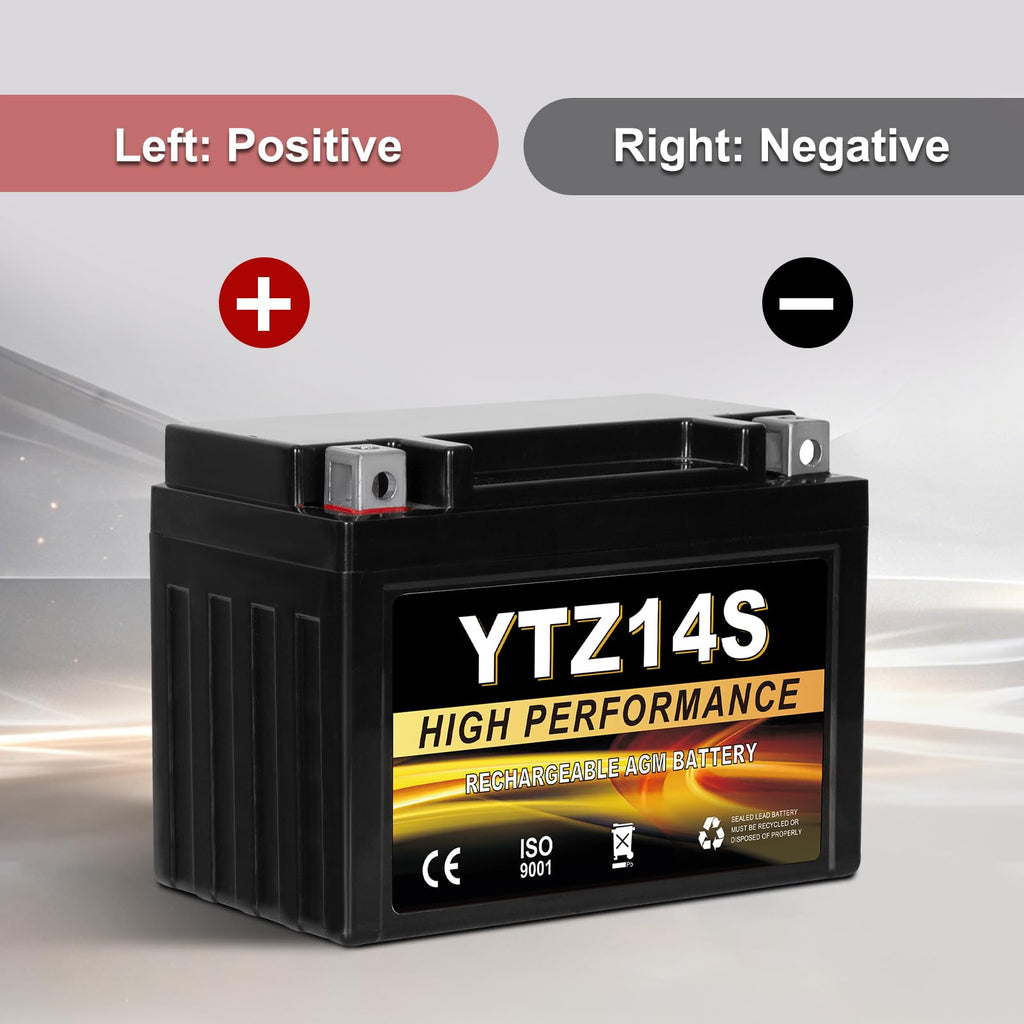 12V 11.2Ah AGM Sealed Motorcycle Battery B393