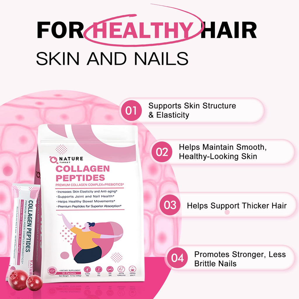 Multi Collagen Peptides Powder, 30 Stick Packs O34532