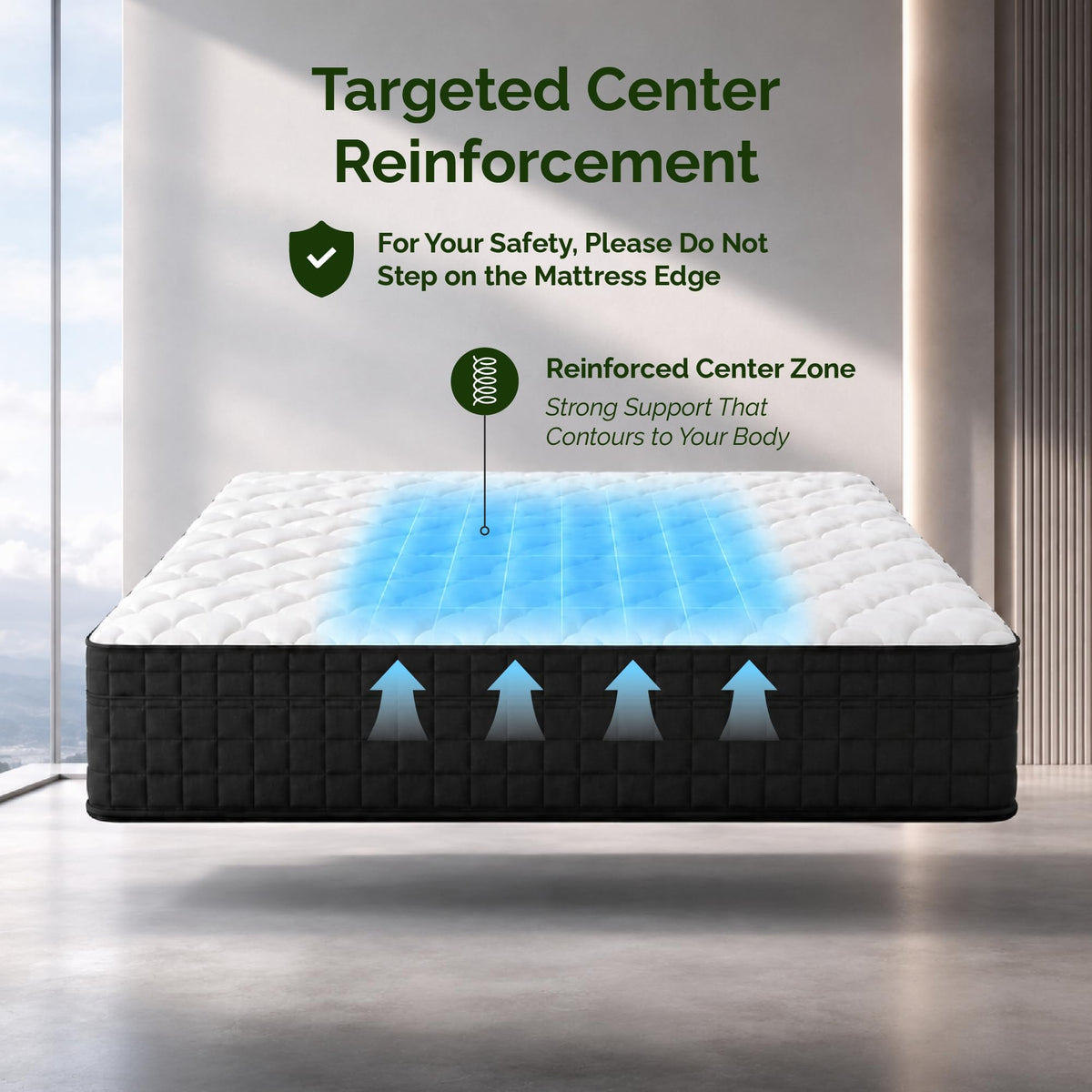 Full Size 12 Inch Hybrid Innerspring Mattress E35097