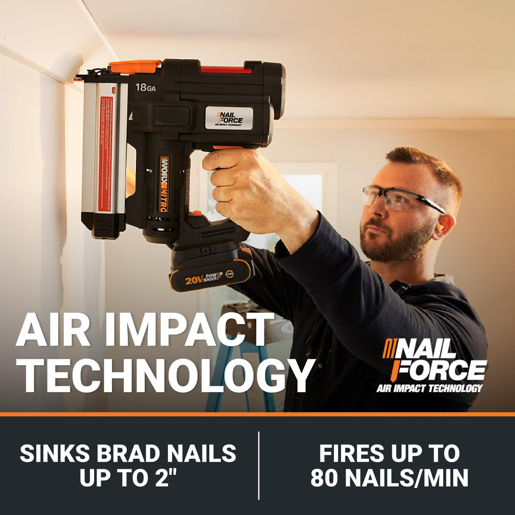 Cordless Brad Nailer 20V 18GA E37433