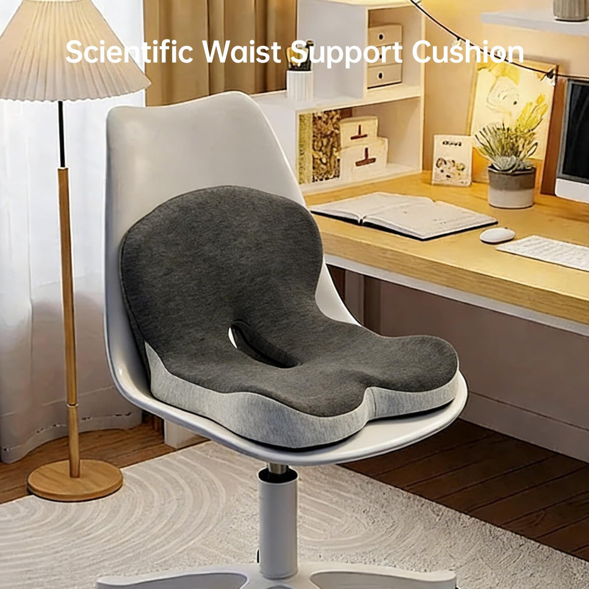 L-Shaped Memory Foam Seat Cushion with Back Support N42126