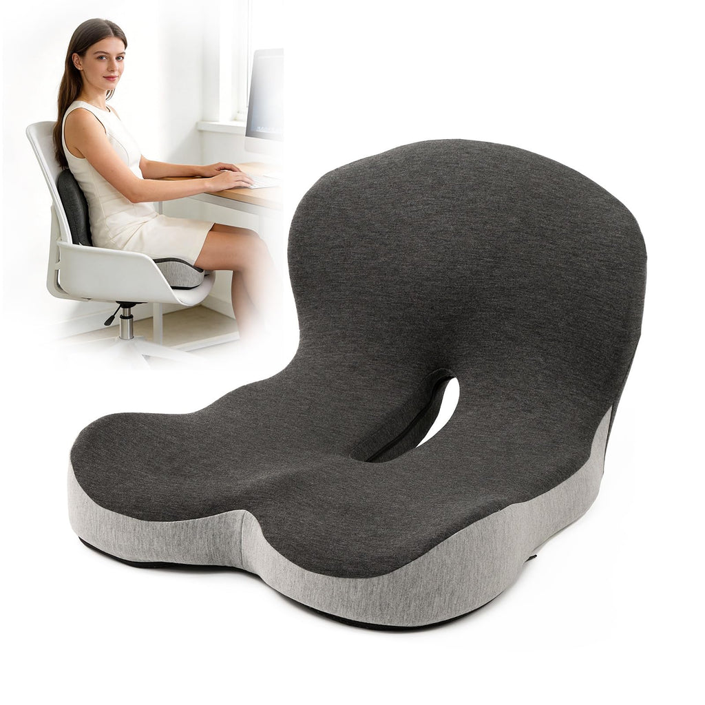 L-Shaped Memory Foam Seat Cushion with Back Support N42126