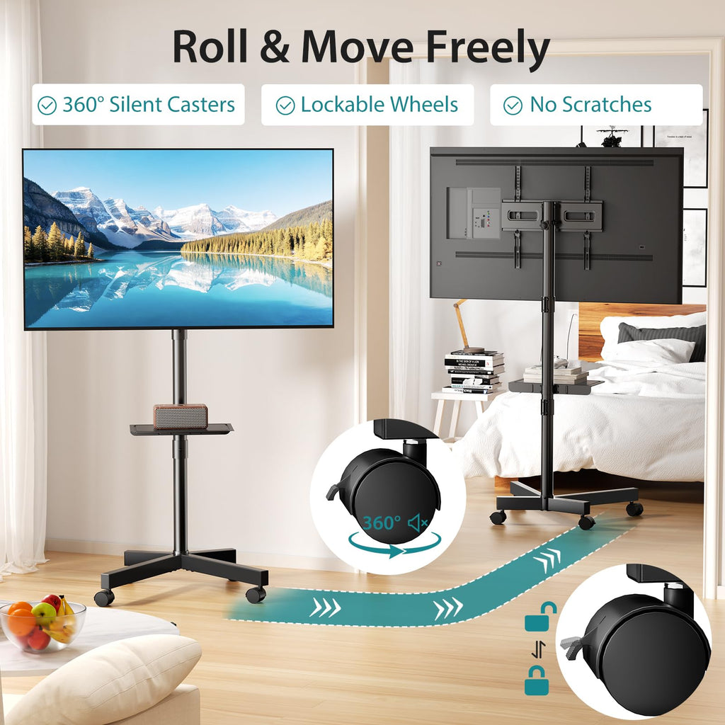Rolling TV Stand with Wheels for 23-60 Inch Screen B943466