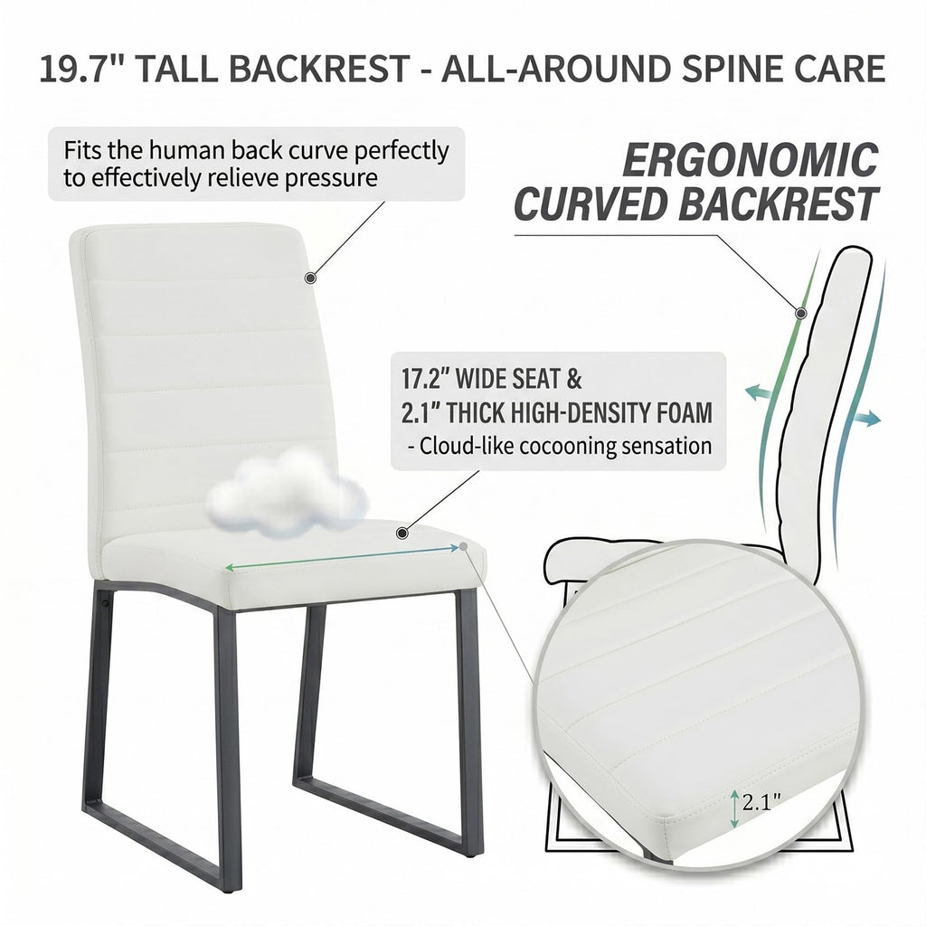3-Piece Round Dining Table Set with 2 Chairs I172328
