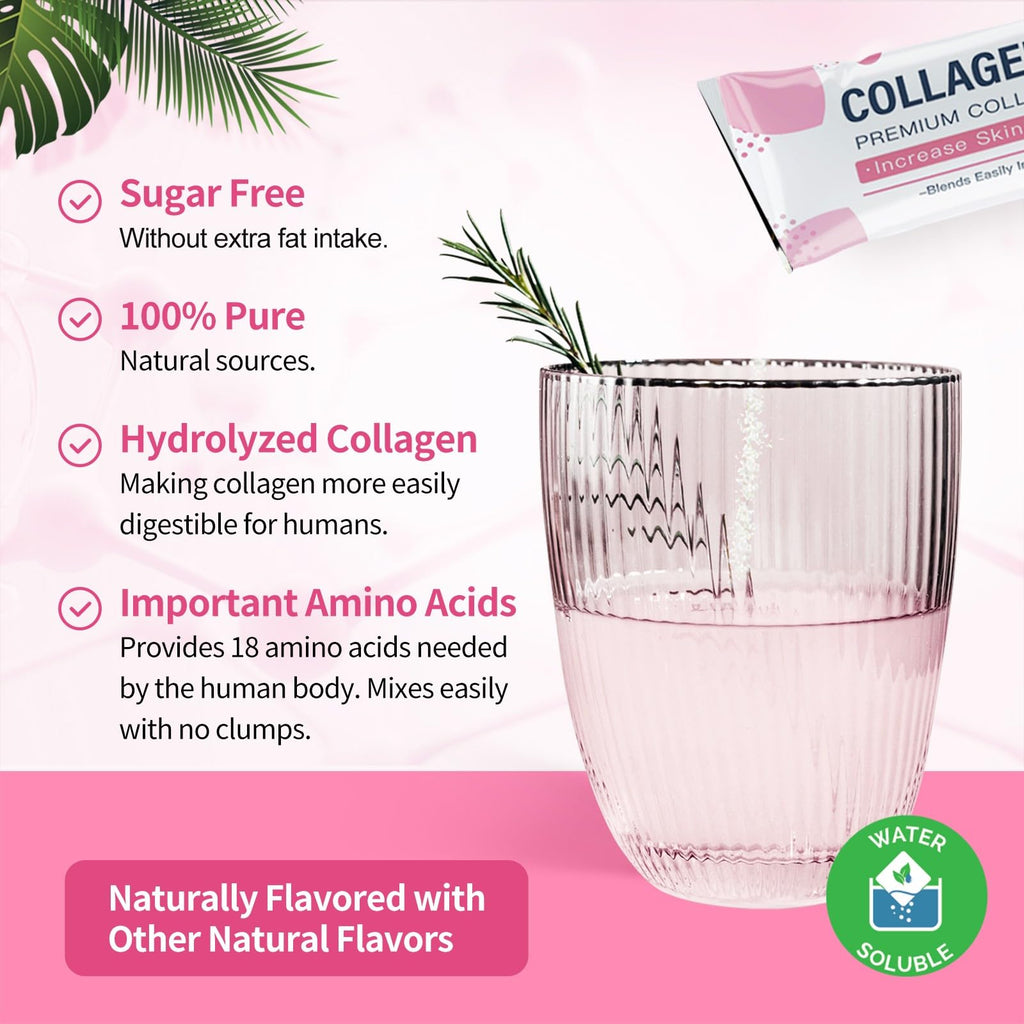 Multi Collagen Peptides Powder, 30 Stick Packs O34532