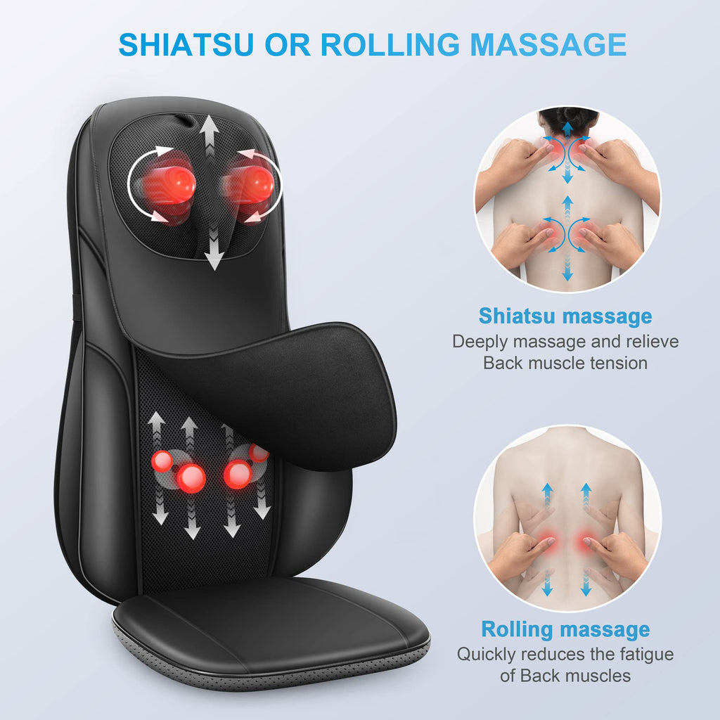 Shiatsu Back Massager with Heat V6248