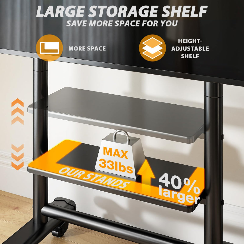 Heavy Duty Rolling TV Stand for 50-98 Inch TVs R4345