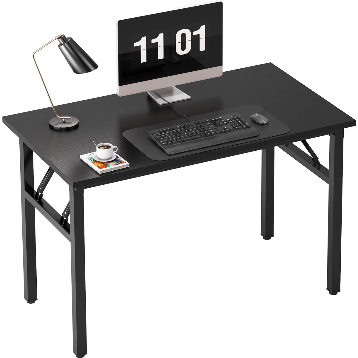 39.4 Inch Black Folding Computer Desk I5526