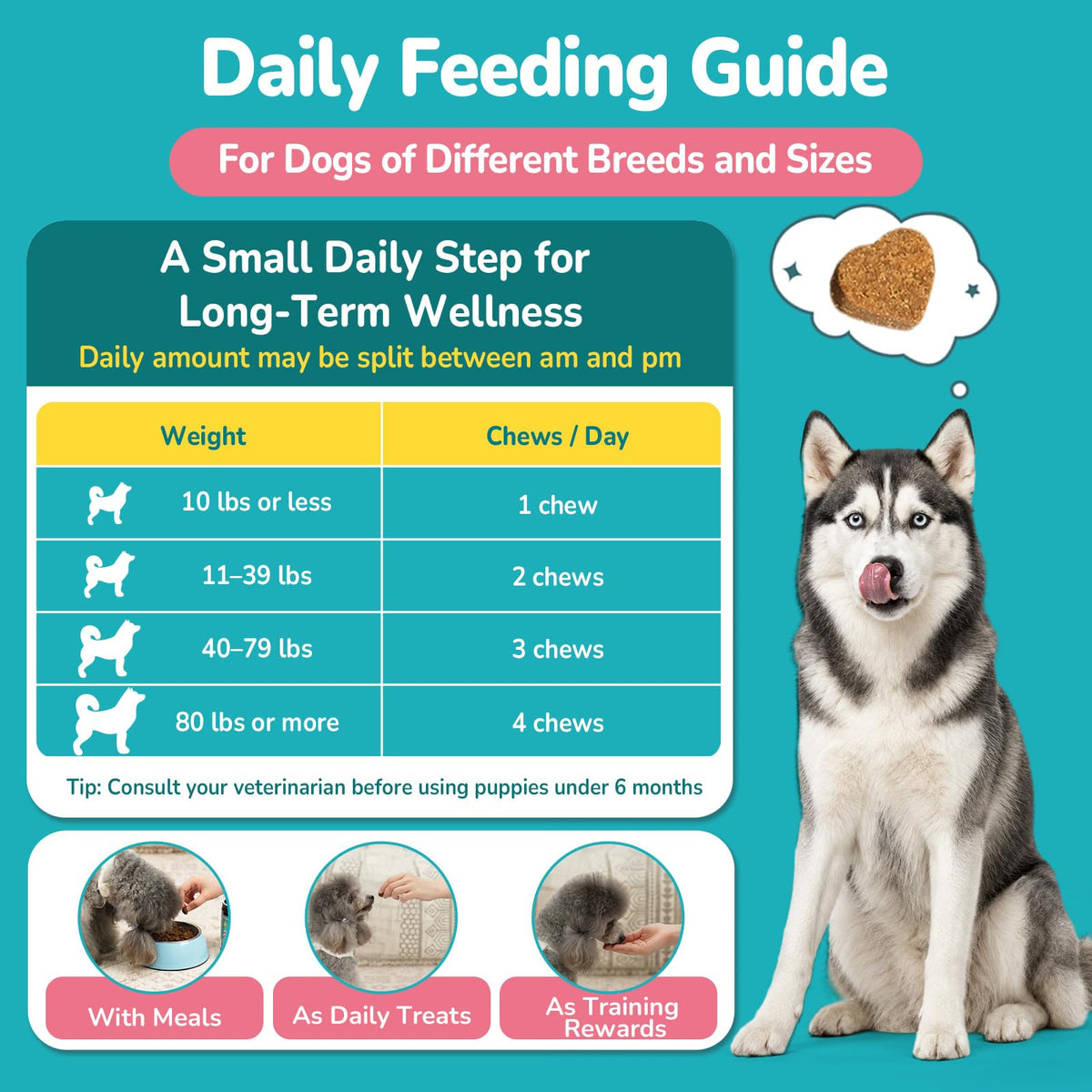 Soft Chews Chicken Flavor Flea and Tick Prevention for Dogs W460243