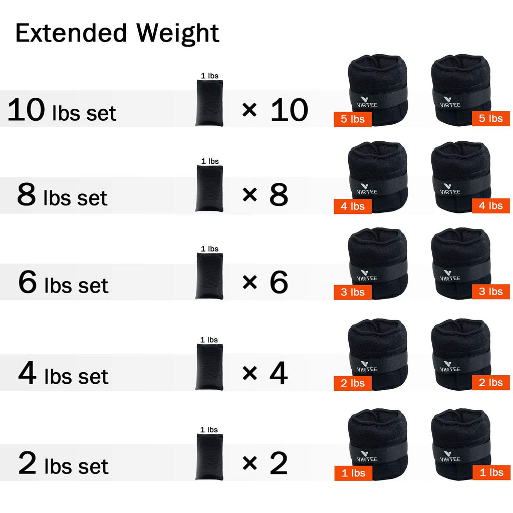 Adjustable Ankle Weights 1-3 Lbs Pair G3777