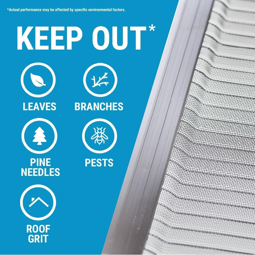 Stainless Steel Micro-Mesh Gutter Guard Kit 48 Ft. E866666
