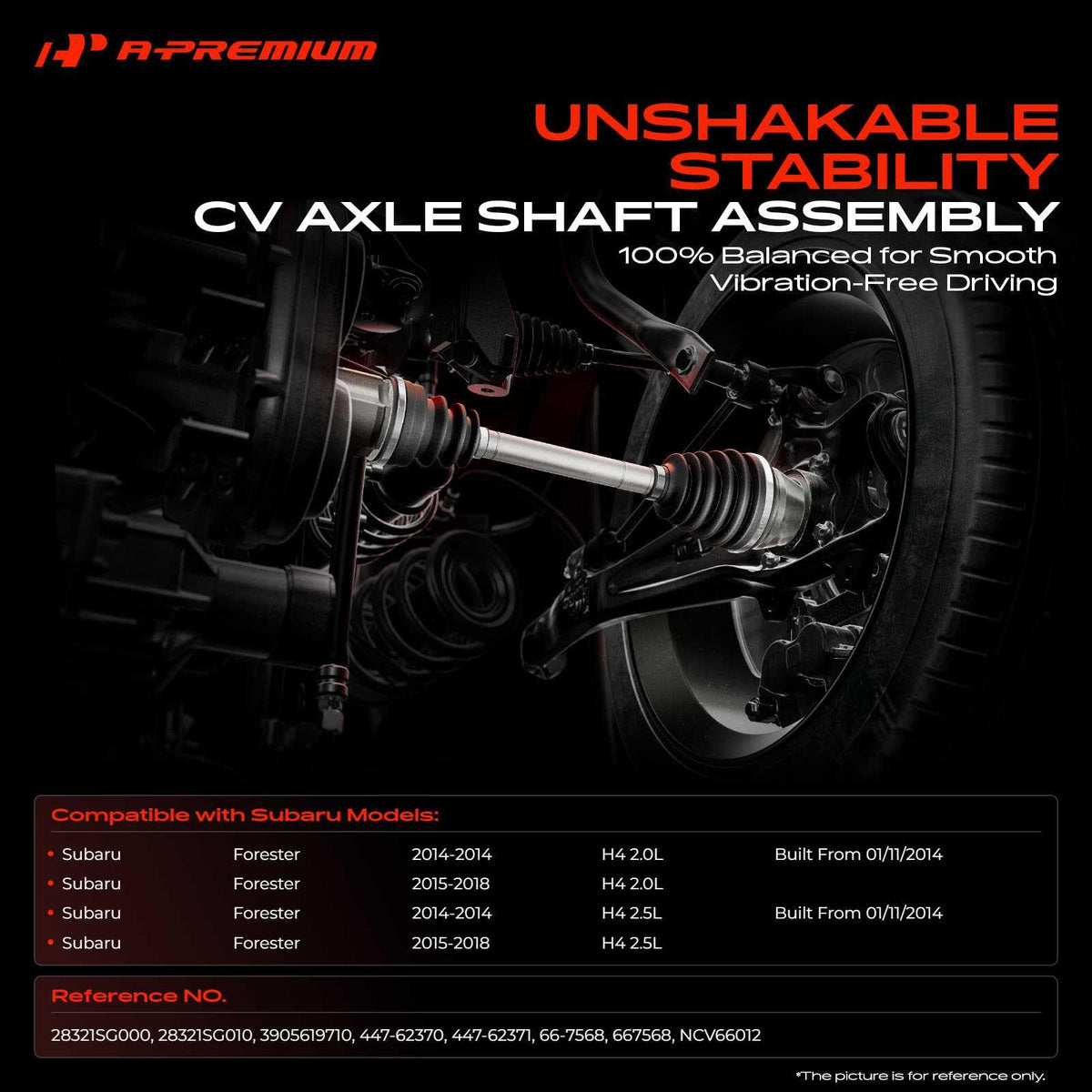 Front CV Axle Shaft Assembly I651