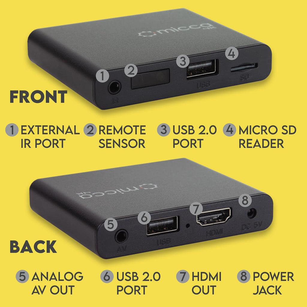 4K Ultra-HD USB and microSD Media Player C326