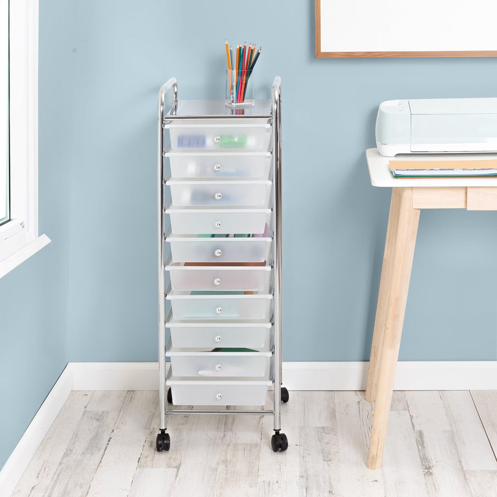10 Drawer Rolling Craft Cart R945867