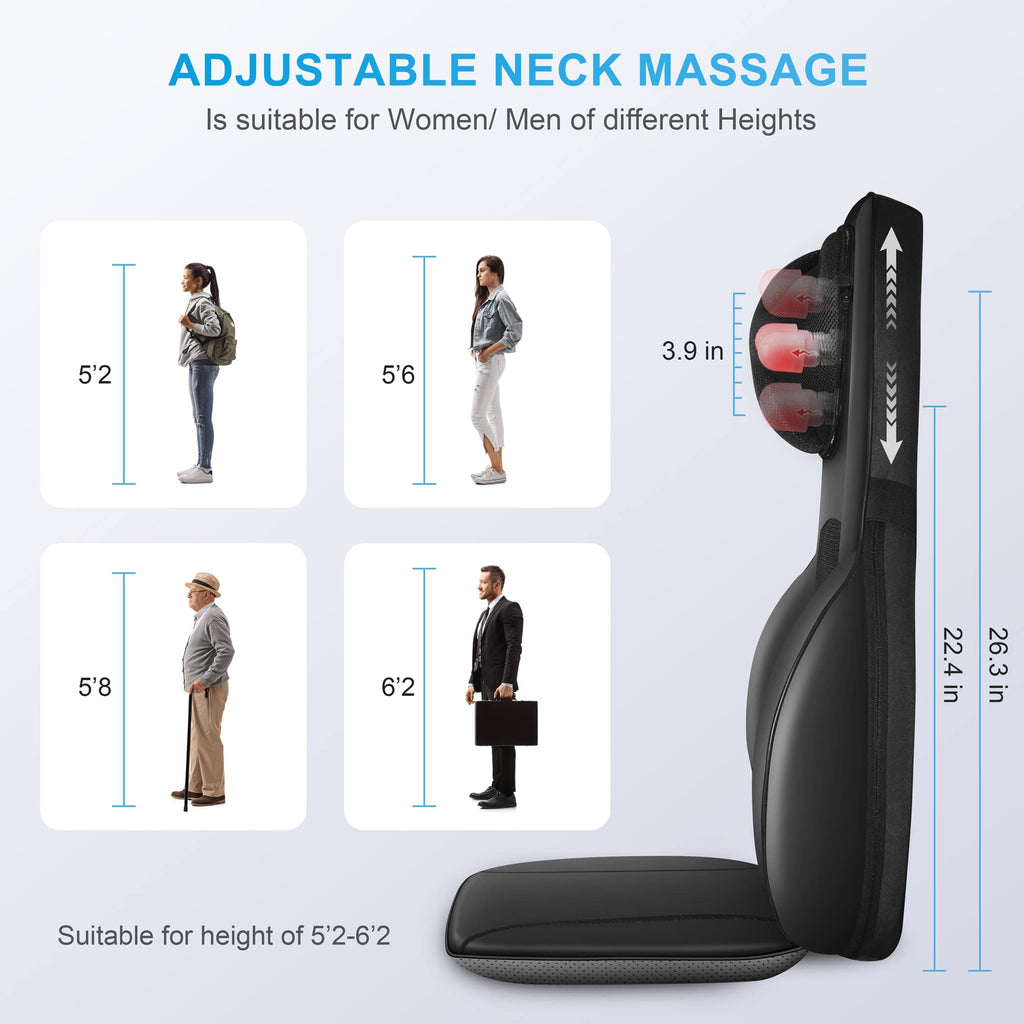 Shiatsu Back Massager with Heat V6248