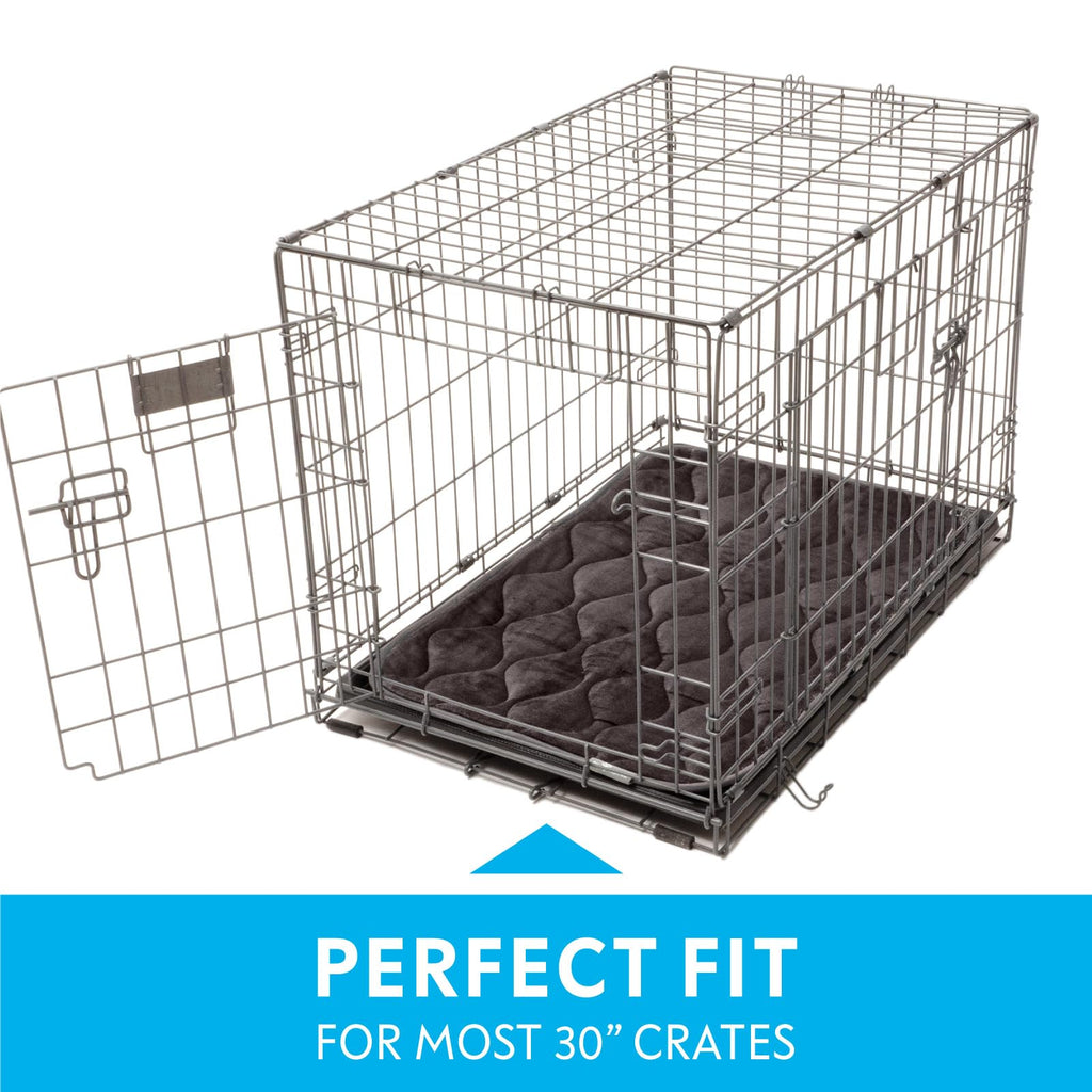 Washable Padded Crate Mats for Dogs Gray 29x18 Inch U9062