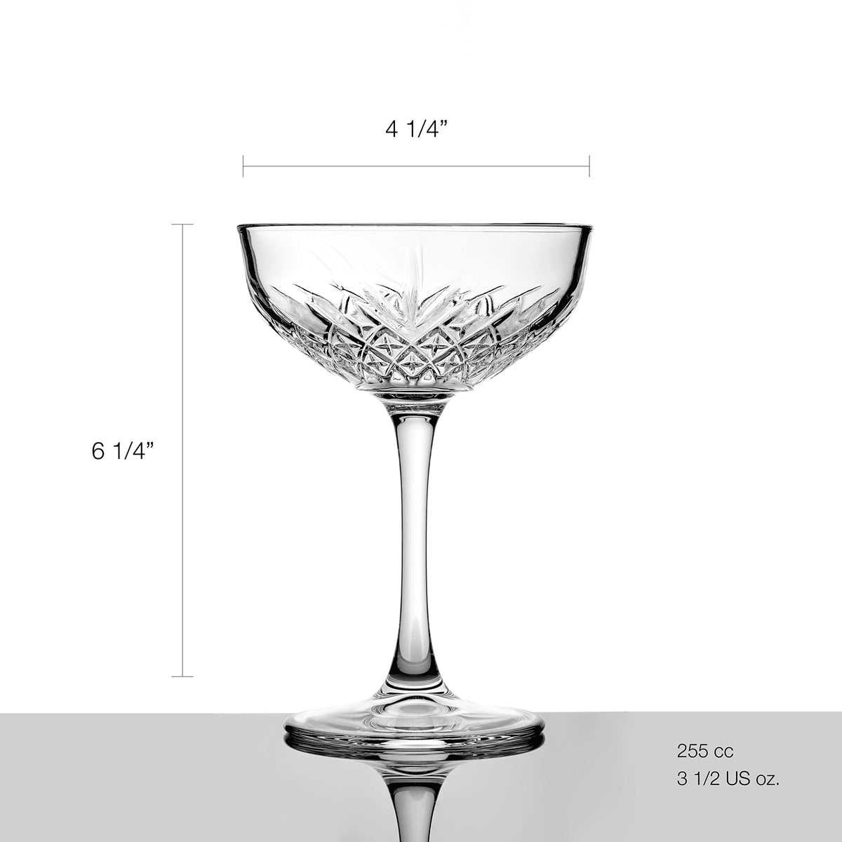 Set Of 4 Coupe Cocktail Glasses 8.6 oz C29568