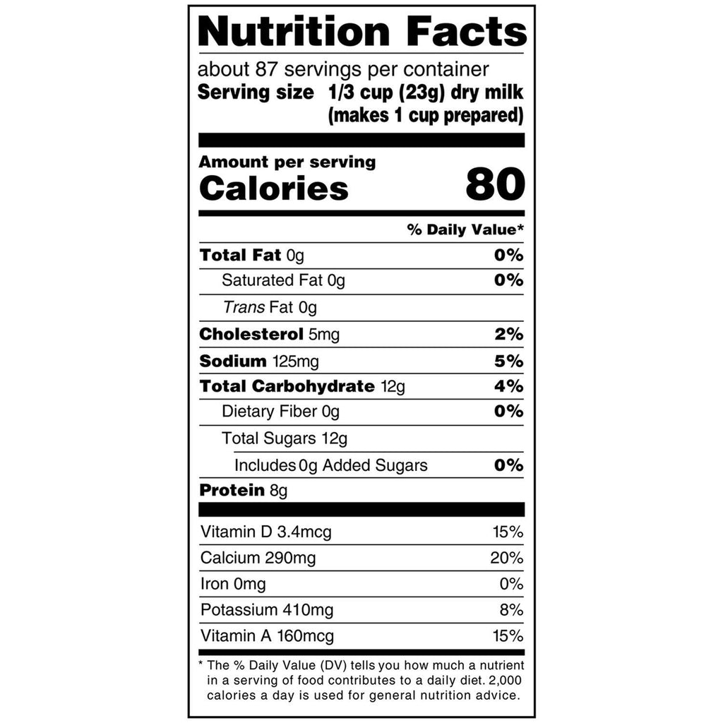 Non-Fat Instant Dry Milk 70.4 Ounce A30740
