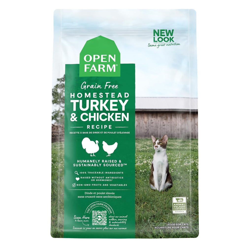 Grain-Free Dry Cat Food with Turkey & Chicken, 2 lbs F2477
