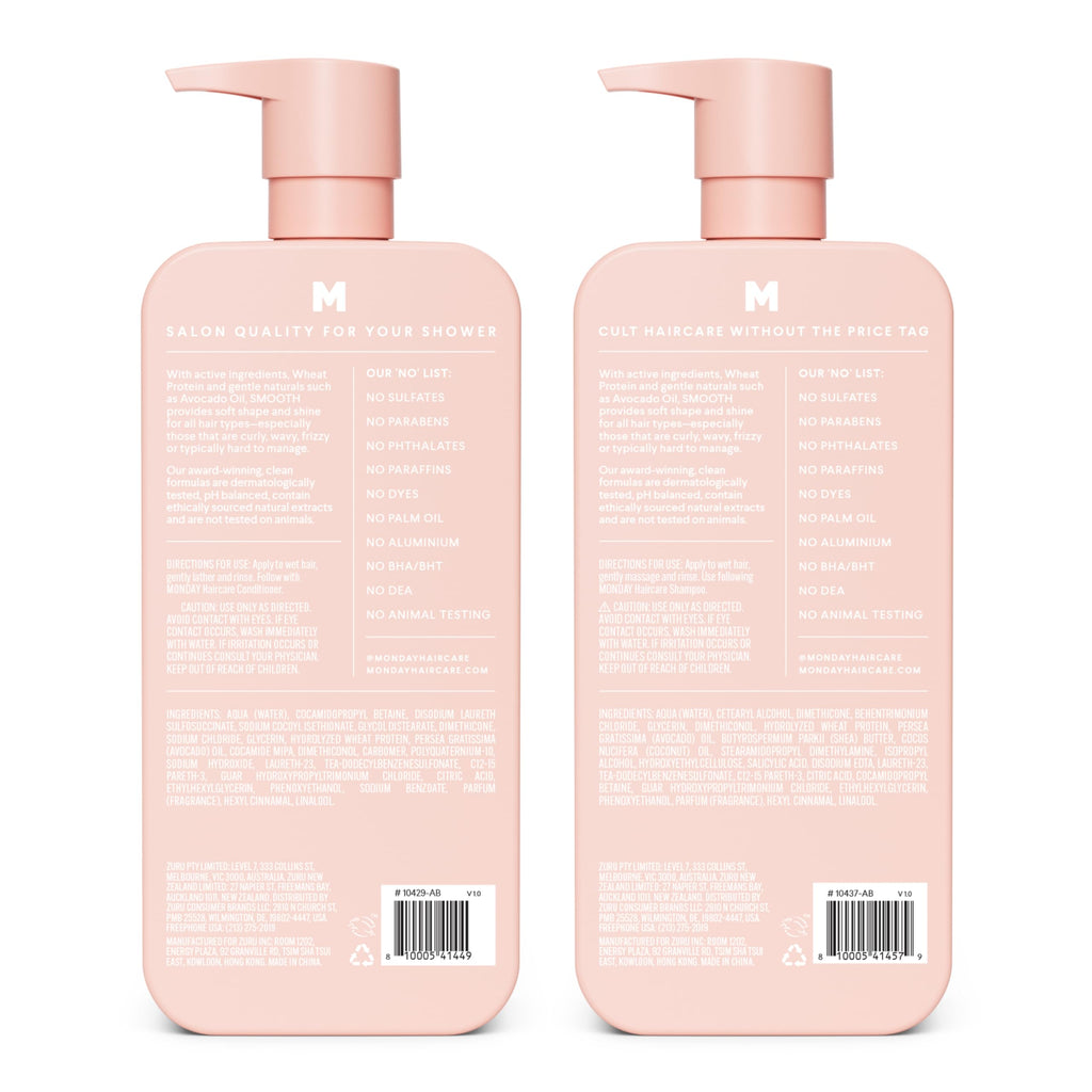 Smooth Shampoo + Conditioner Set 2 Count 27 oz Coconut Oil Shea Butter Y54954