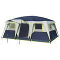12 Person 3 Room Camping Tent with Rainfly I991