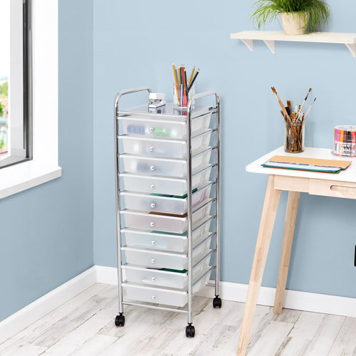 10 Drawer Rolling Craft Cart R945867