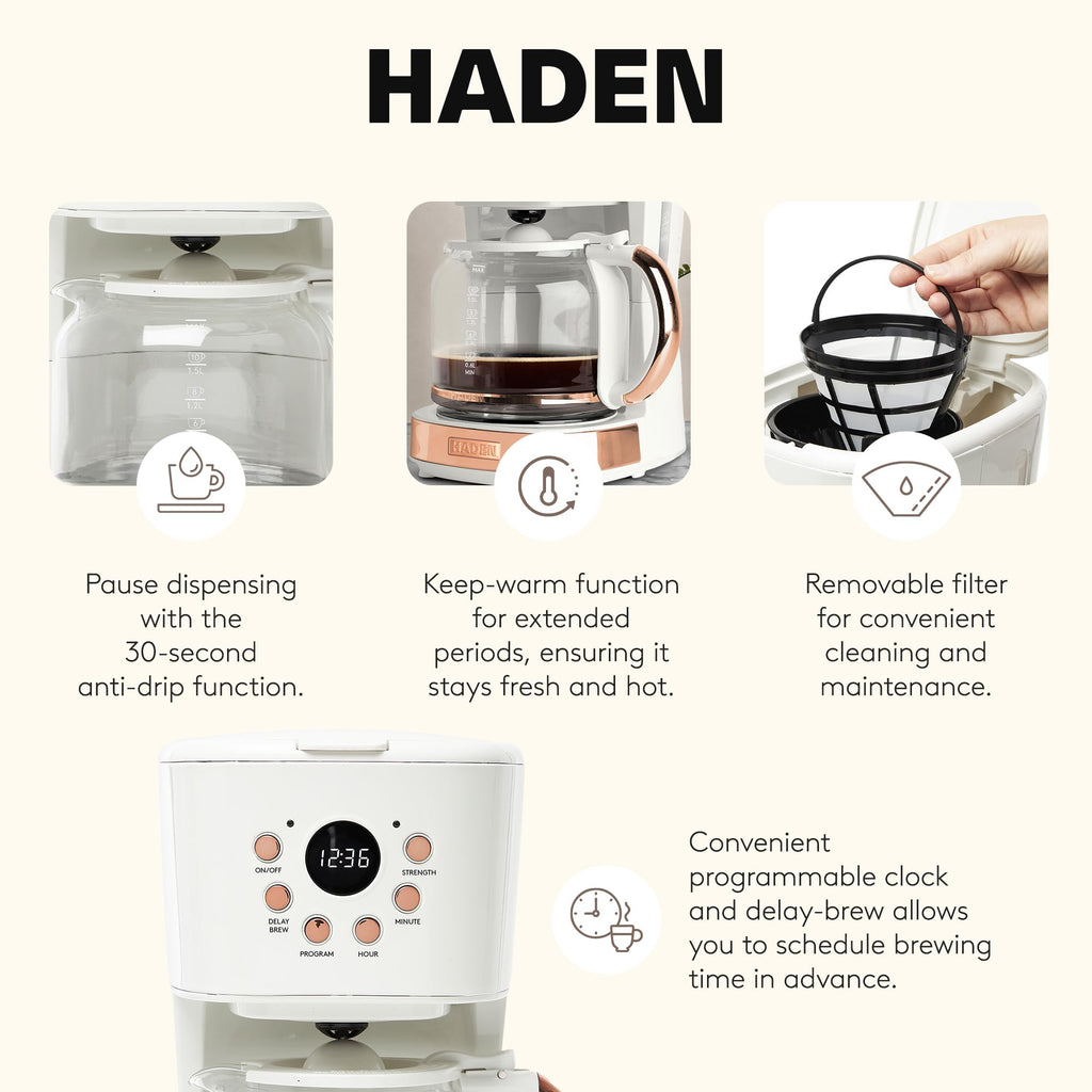 12 Cup Programmable Drip Coffee Maker C976069