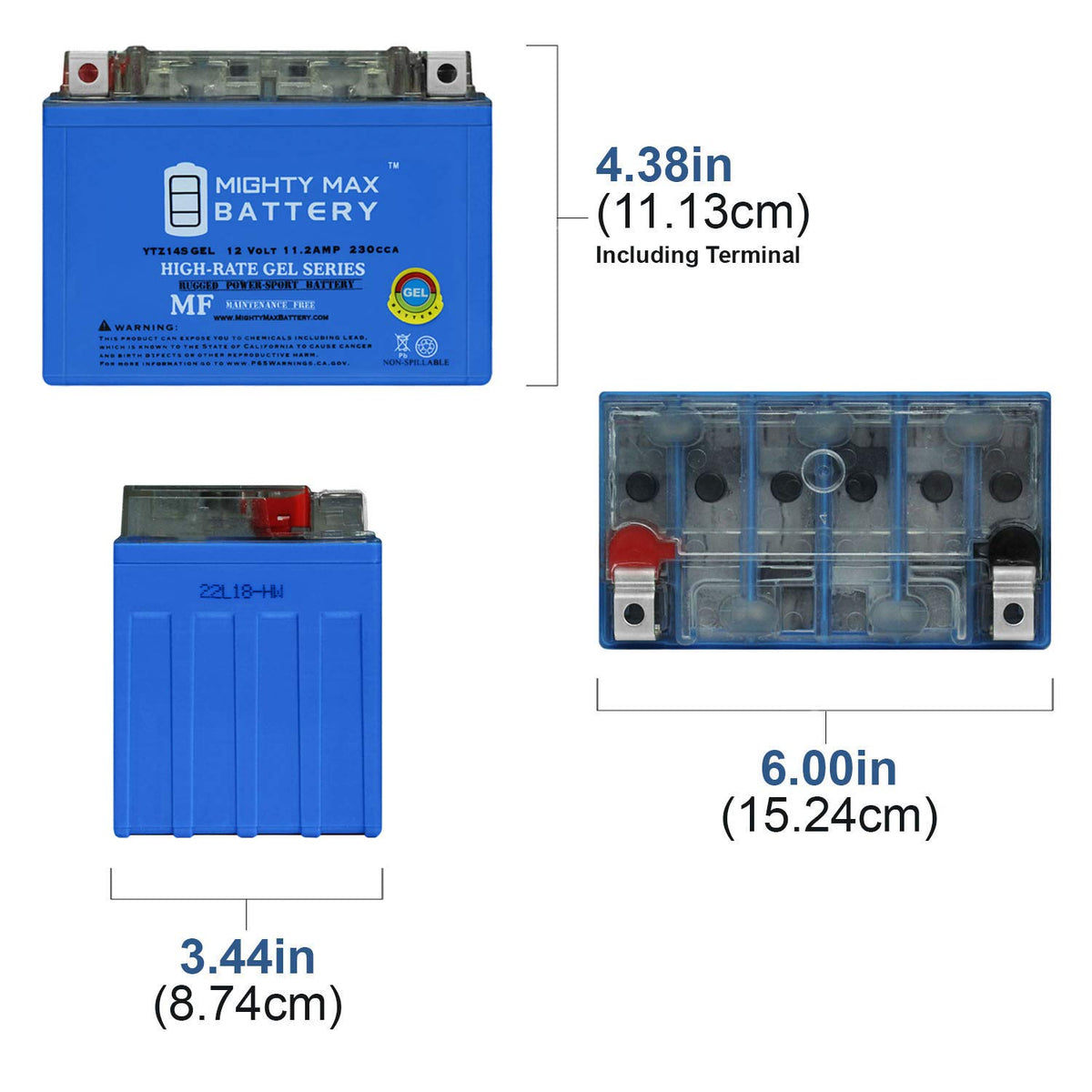 12V 11.2Ah GEL Battery P99565