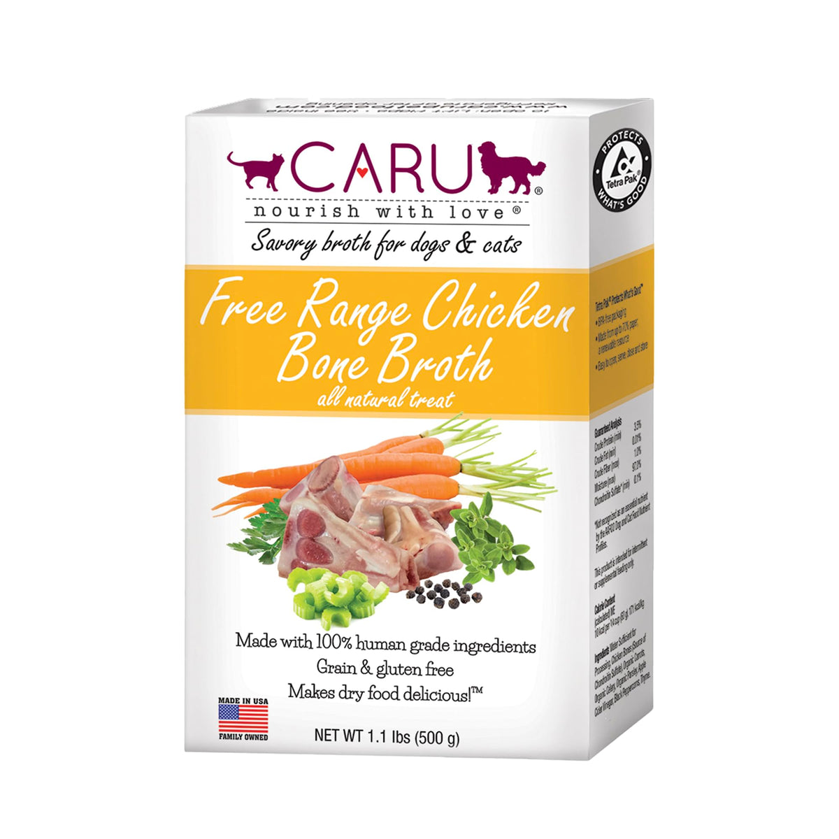 Free Range Chicken Bone Broth for Dogs and Cats 1.1 Lbs F2131