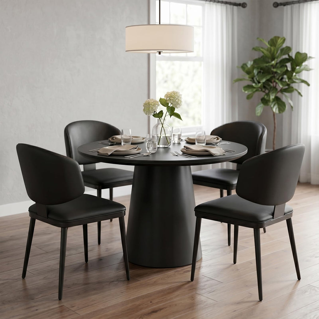 Dining Chairs Set of 4 Faux Leather R120