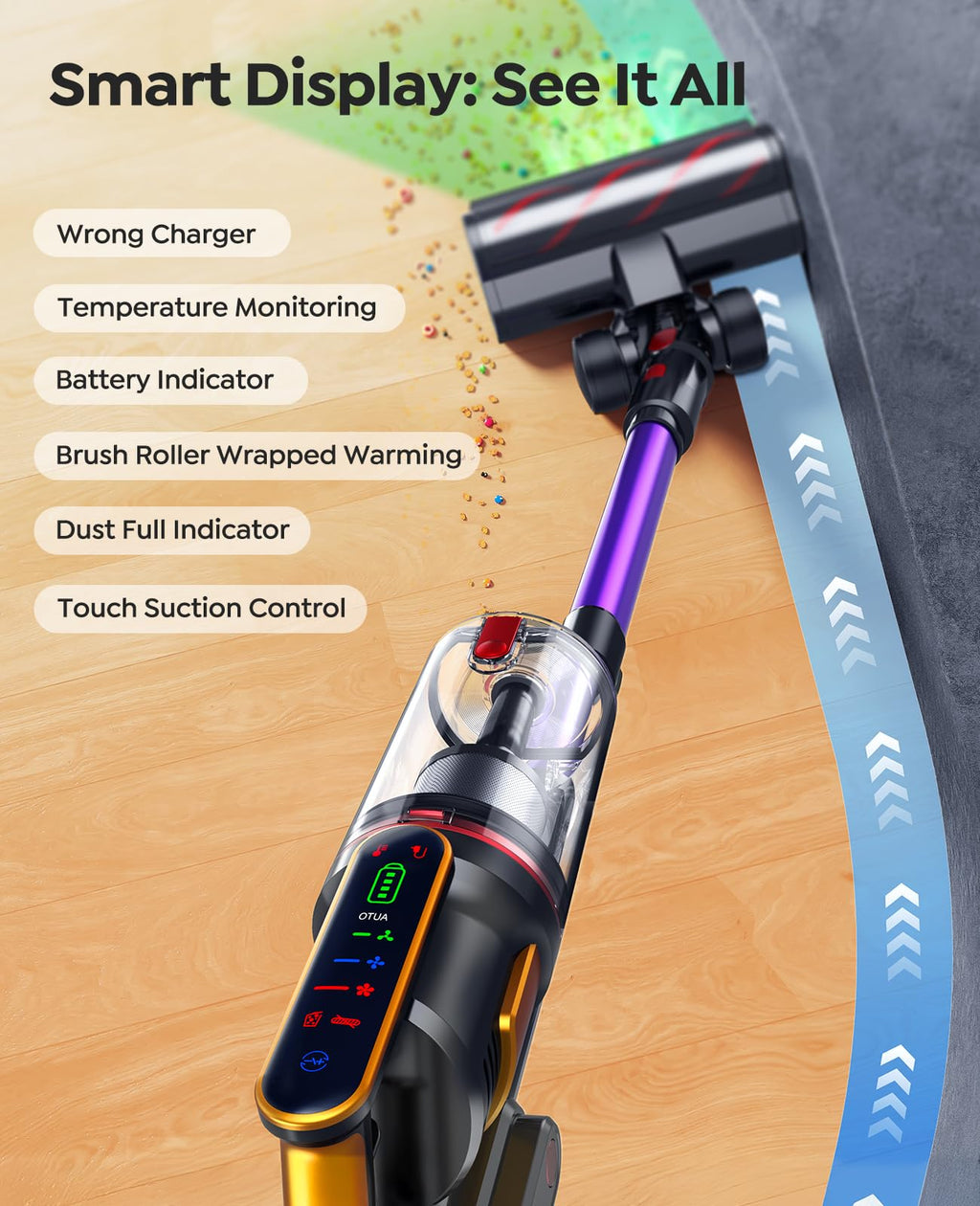 Cordless Stick Vacuum Cleaner 55KPa 650W J805419