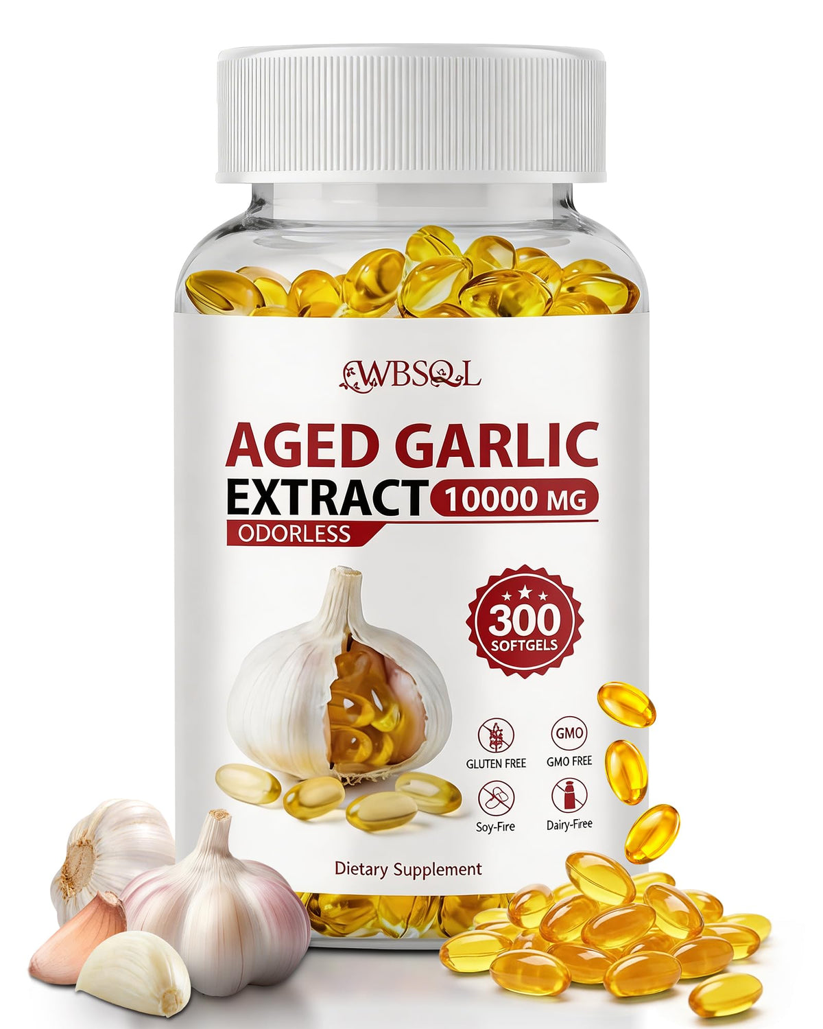 Aged Garlic Extract 10,000 mg 300 Softgels Q4951