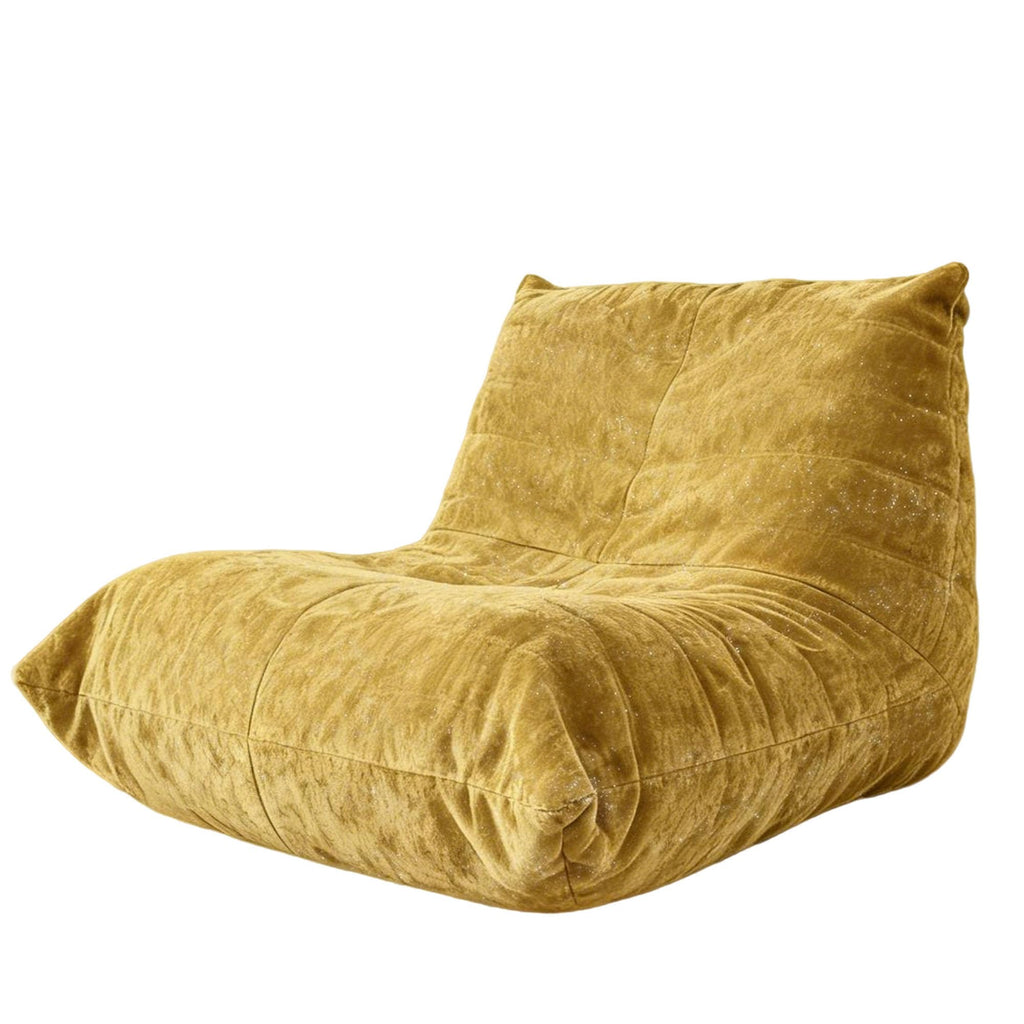 Yellow Bean Bag Chair with Memory Foam K2131
