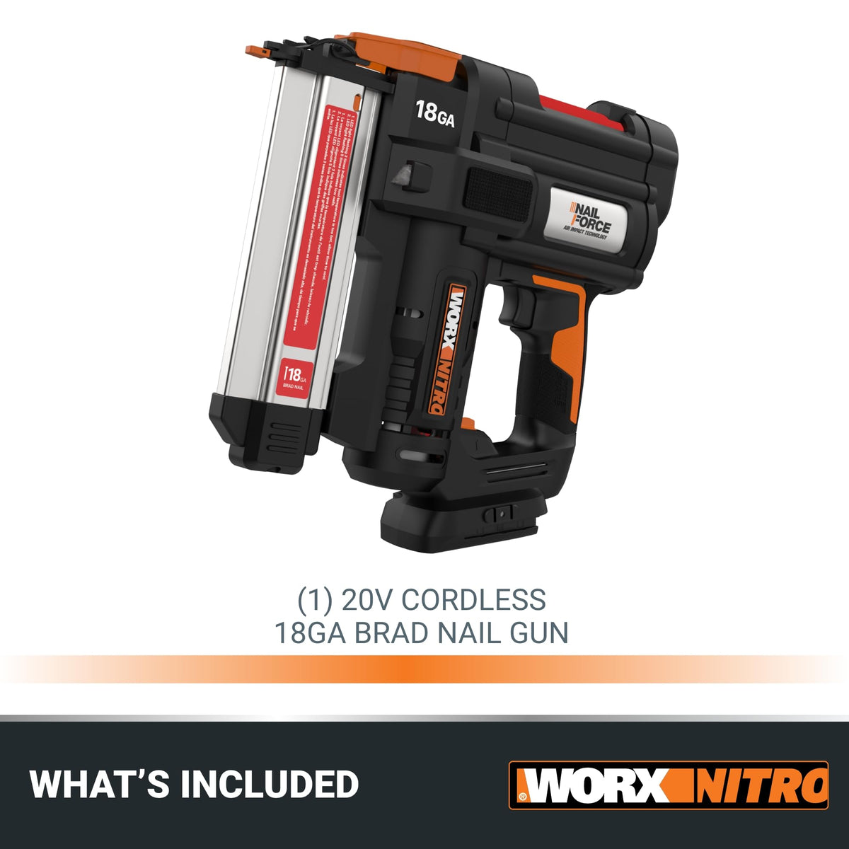 Cordless Brad Nailer 20V 18GA E37433