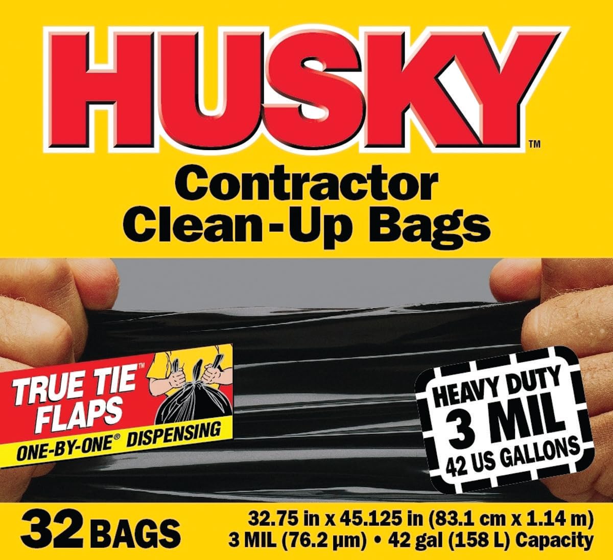 42 gal Black Contractor Bag 32 Count E1278
