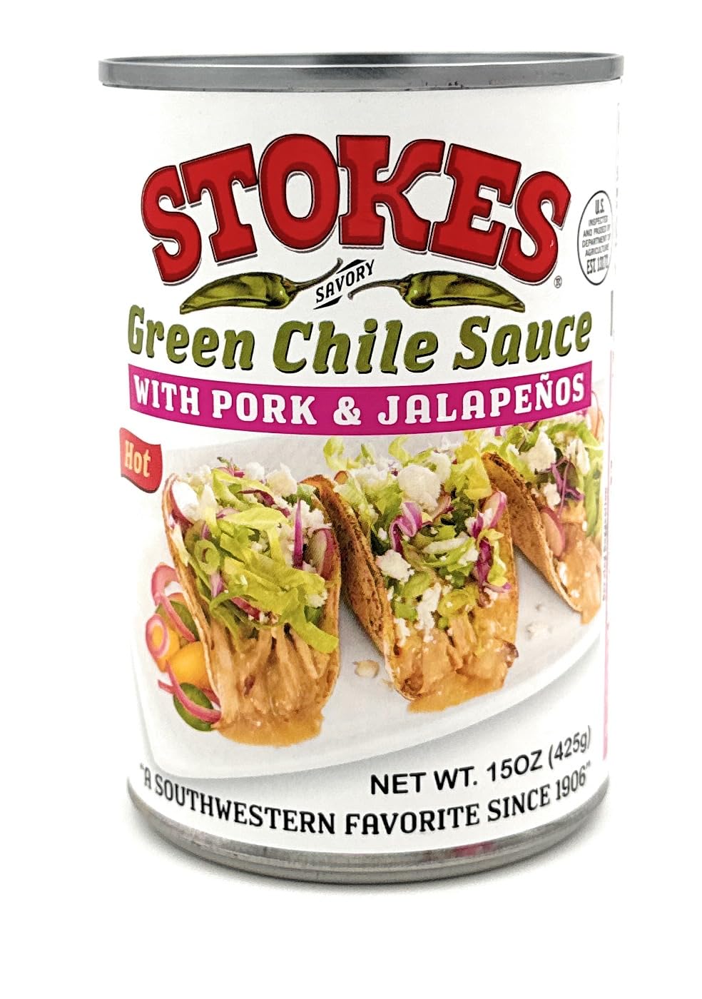 Green Chile Sauce with Pork and Jalapenos Pack of 6 L14881
