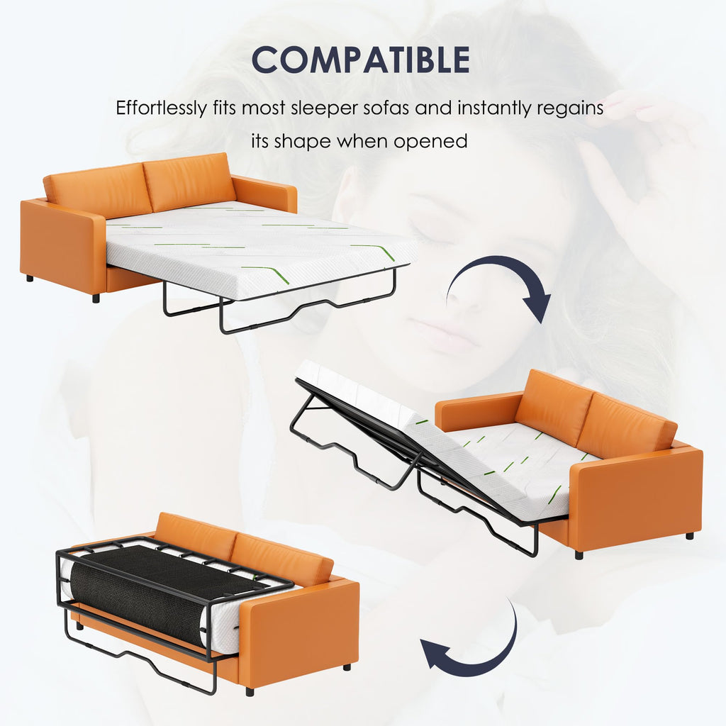 White Queen Sofa Bed Mattress Replacement H5785