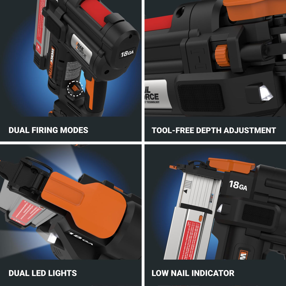 Cordless Brad Nailer 20V 18GA E37433