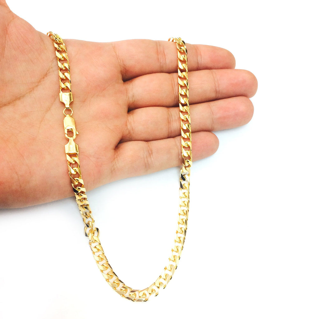 14k Yellow Gold Cuban Link Chain Necklace 5.8mm S61059