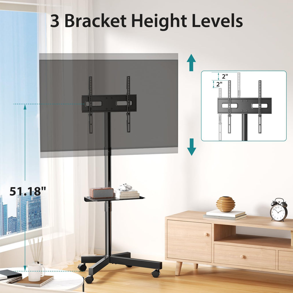 Rolling TV Stand with Wheels for 23-60 Inch Screen B943466