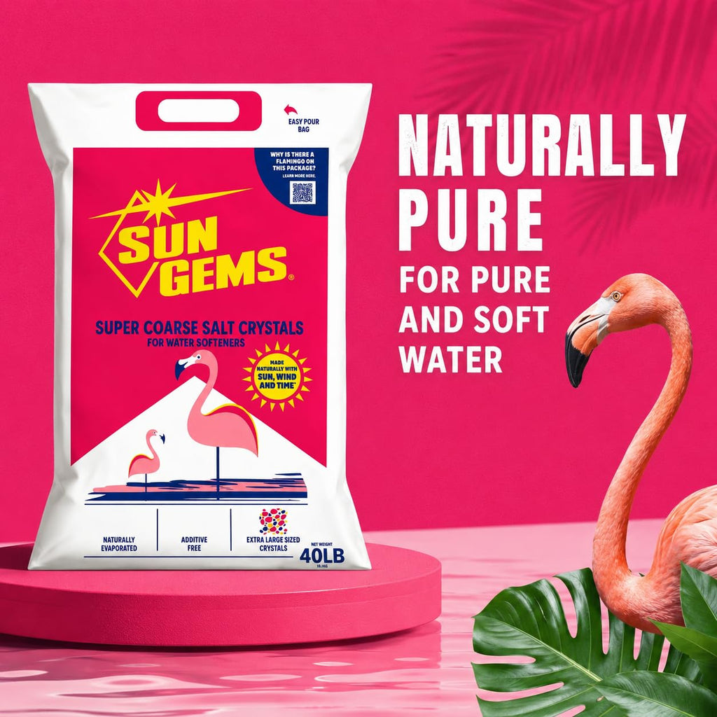 Super Coarse Water Softener Salt Crystals 40 lb N1708