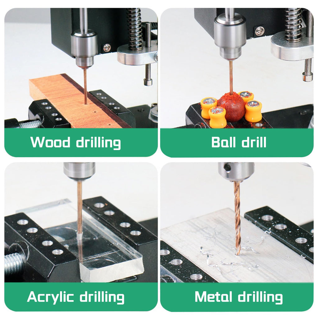 Benchtop Drill Press 0.6-6mm B10 Chuck 7-Speed Adjustable Electric T56384