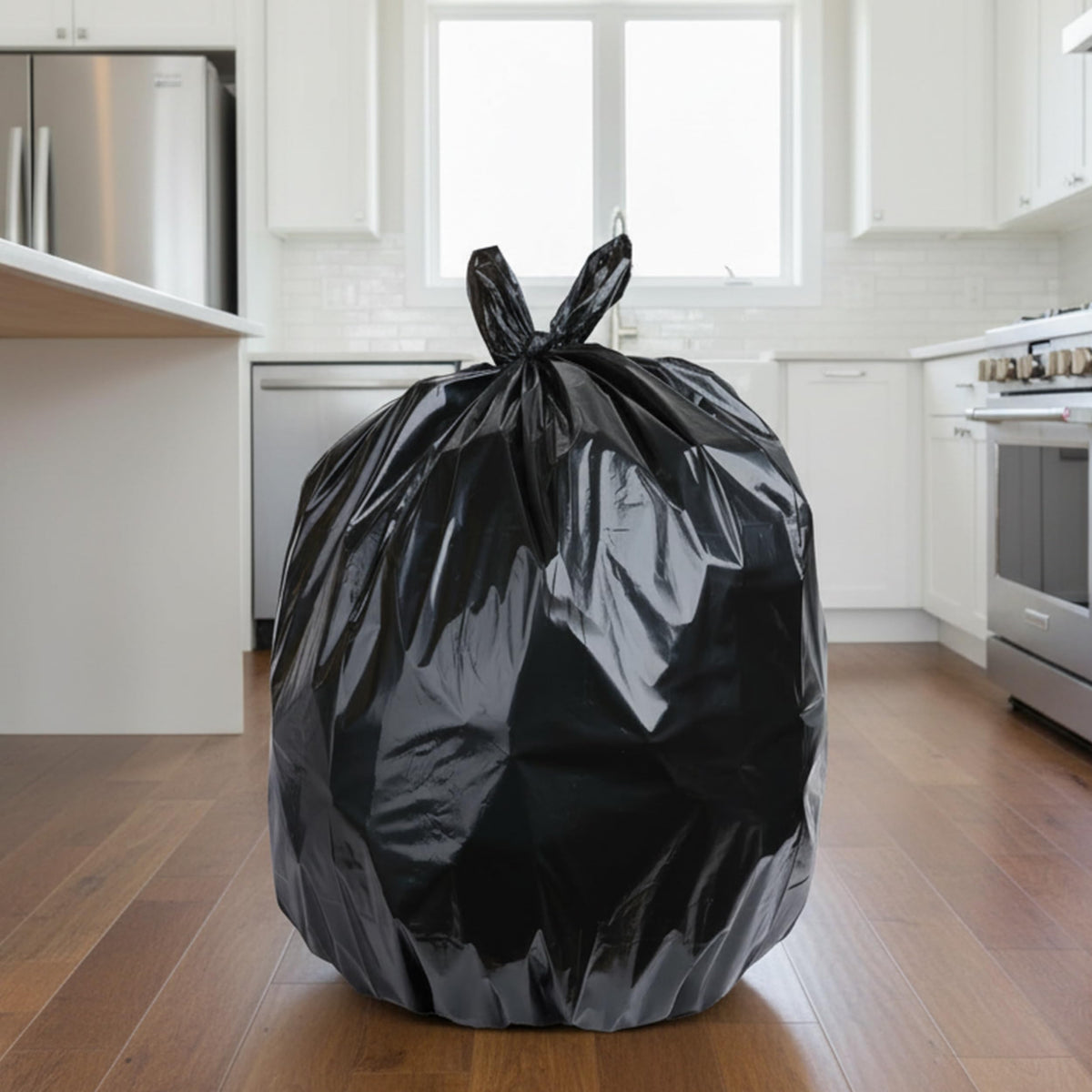 Black 55-60 Gallon Trash Bags Pack of 100 Z678018