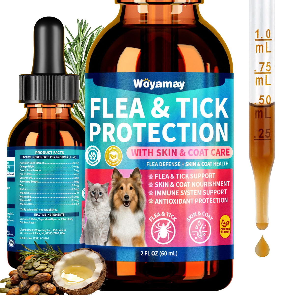 Flea and Tick Prevention for Dogs & Cats V2871