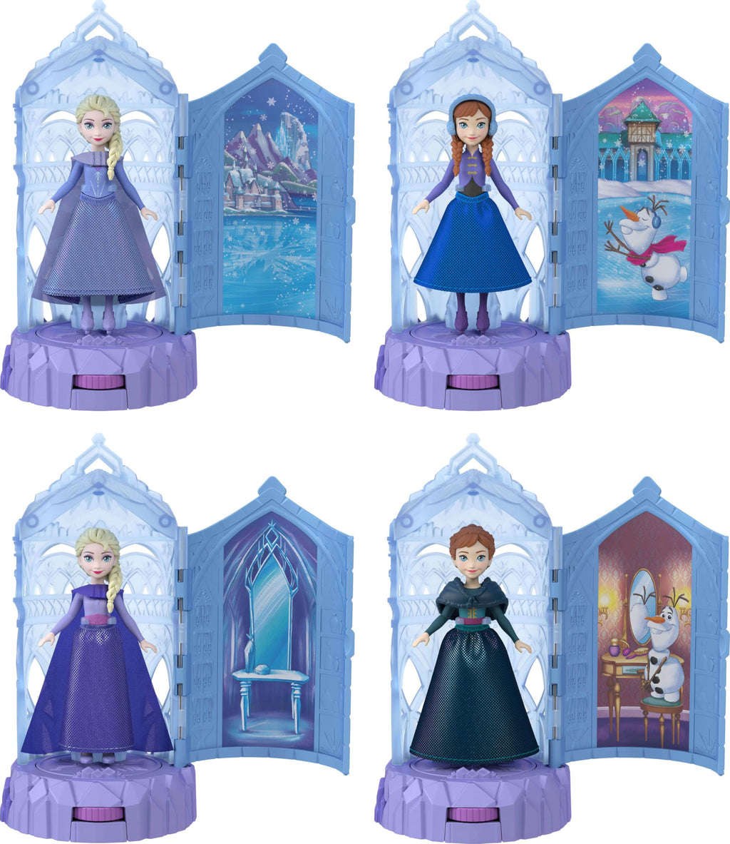 Small Dolls & Mini Castle Playsets with Spinning Doll Reveal M648